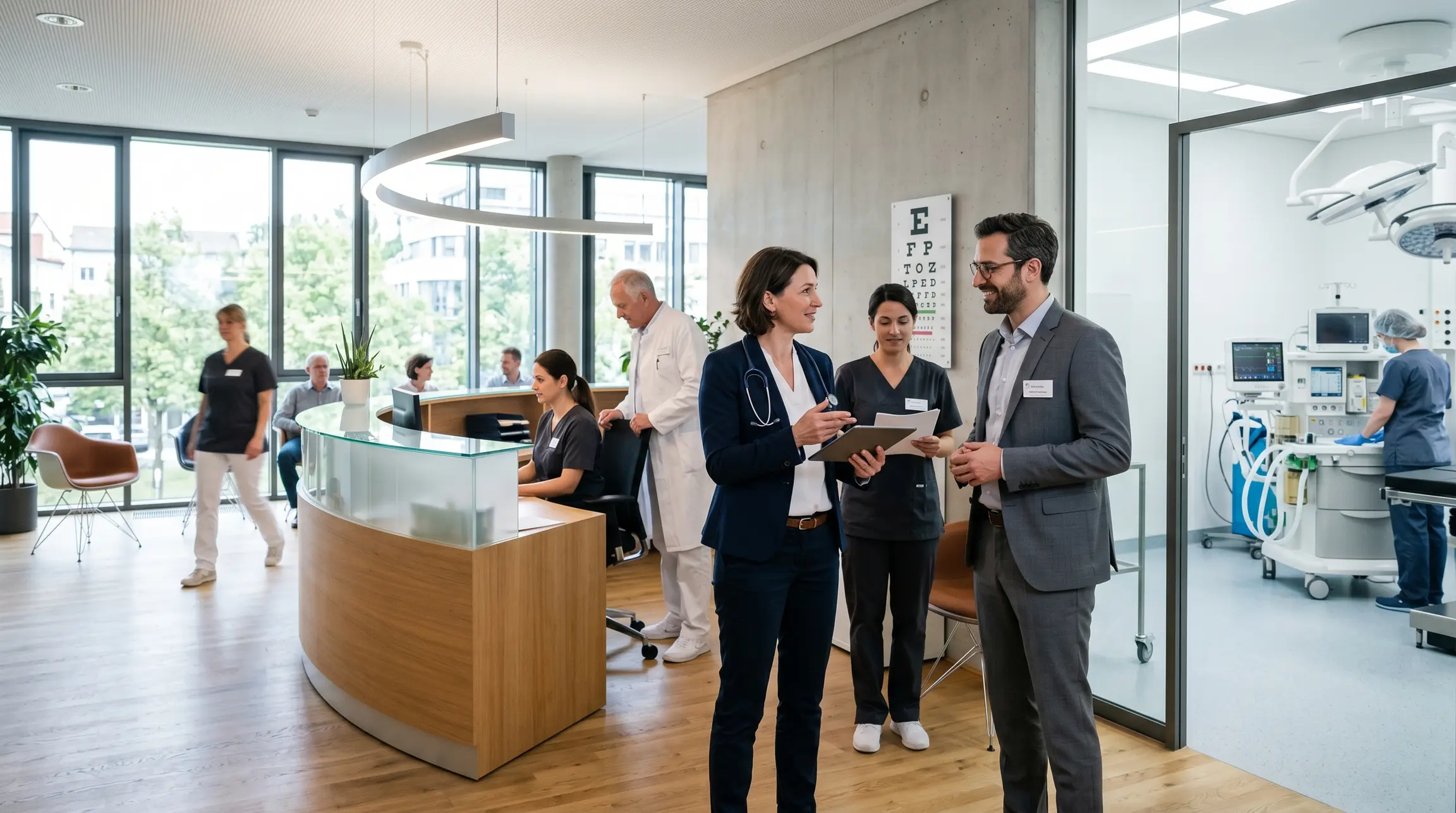 MVZ und Gemeinschaftspraxis im Vergleich: moderner Praxisempfang